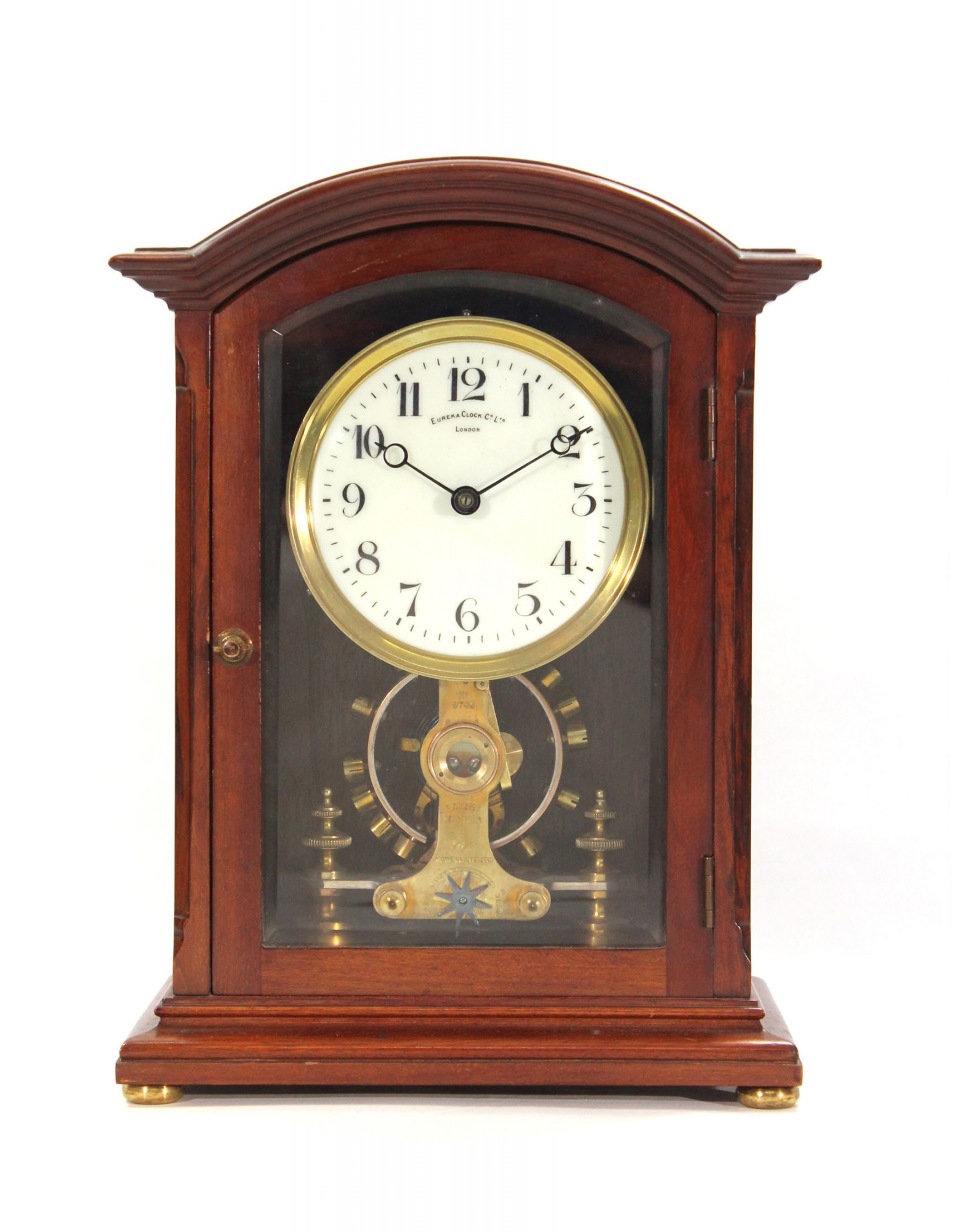 Mahogany Mantel Clock by Eureka Clock Co. Carlton Clocks