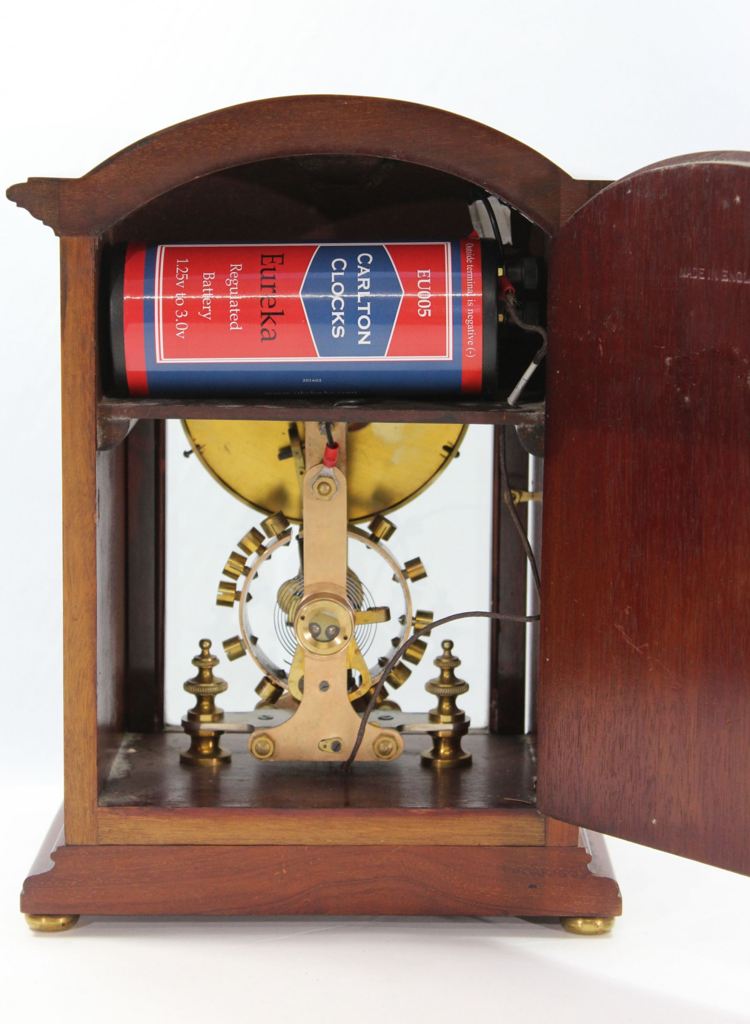 Mahogany Mantel Clock by Eureka Clock Co. Carlton Clocks