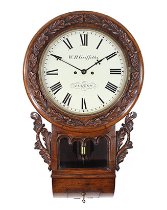 Antique striking wall clock