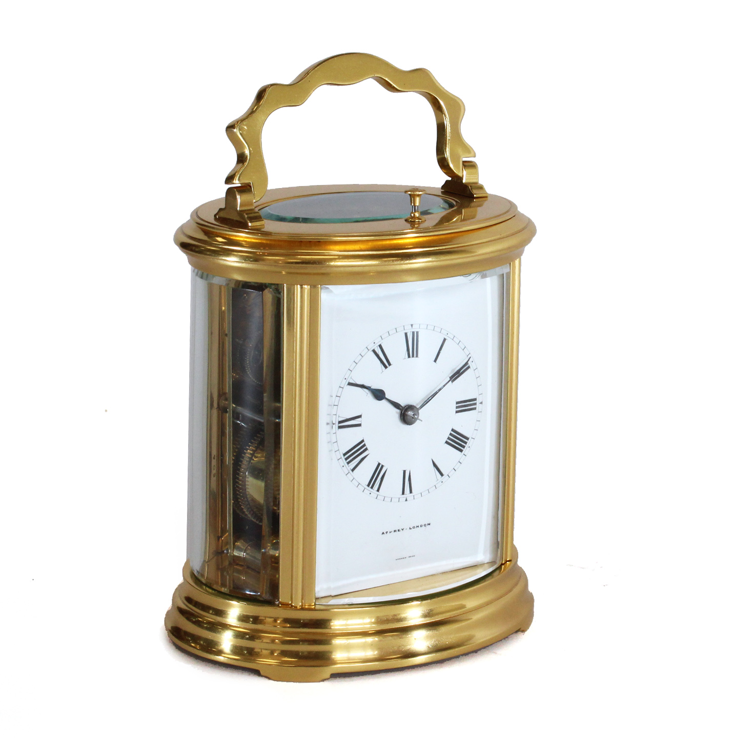 Repeating Oval Carriage Clock by Asprey, London Carlton Clocks