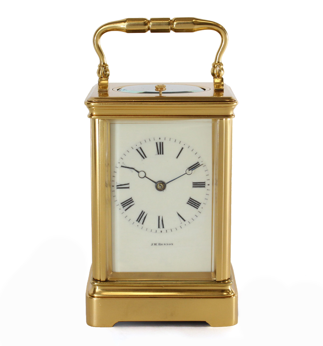 Striking repeating carriage clock by Drocourt Carlton Clocks