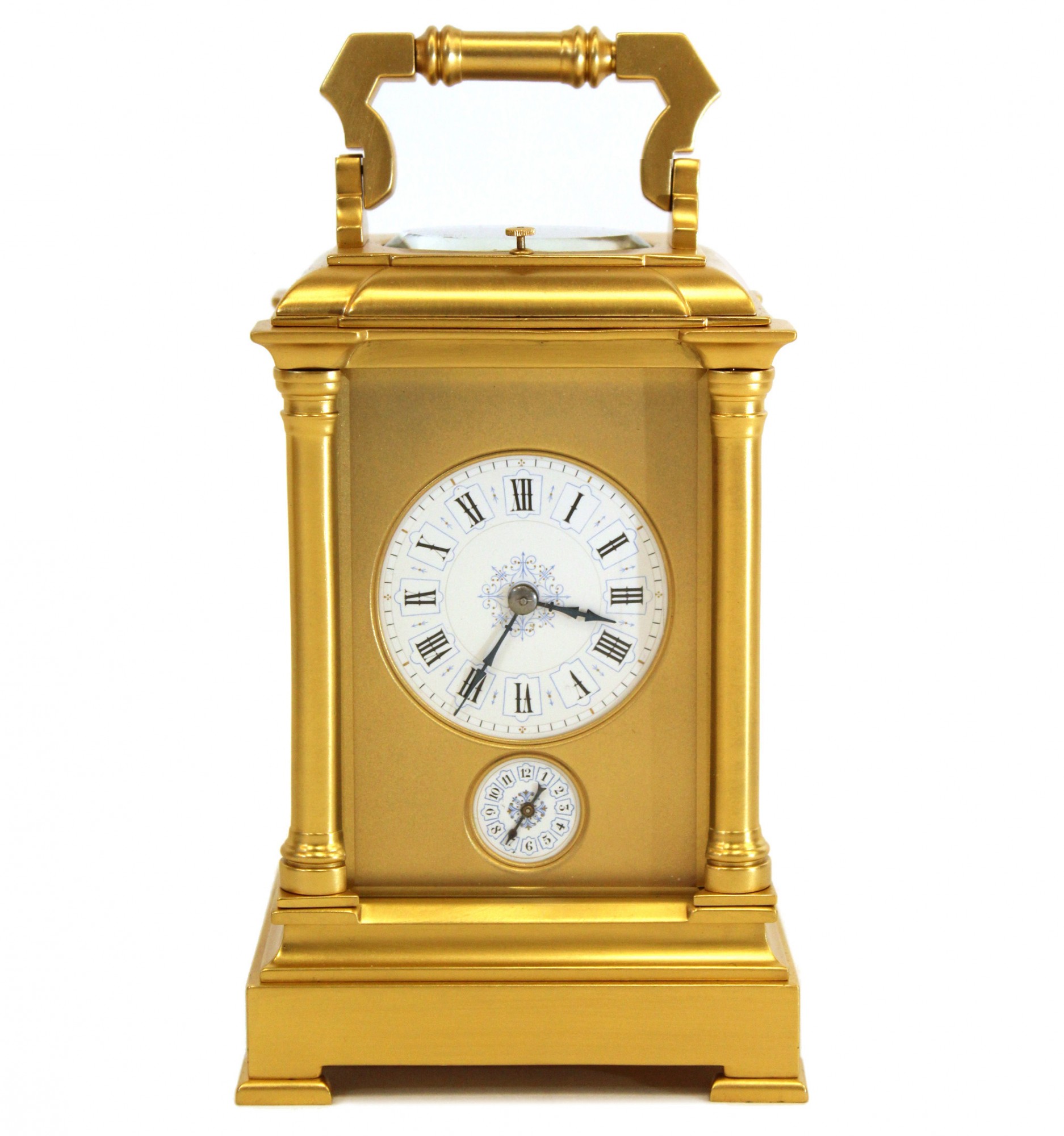 Gilded Striking Repeating Alarm Carriage clock Carlton Clocks