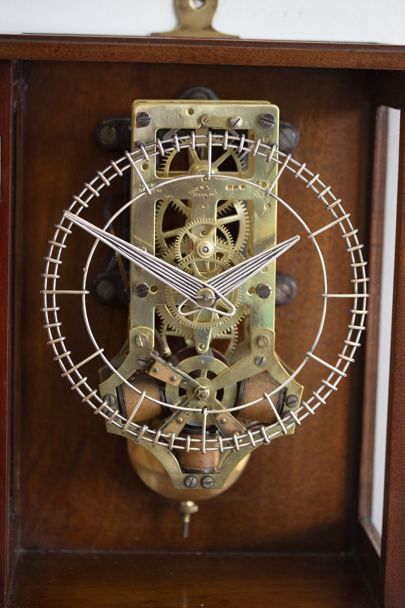 Early Electric clock, Self Winding Clock Company Carlton Clocks