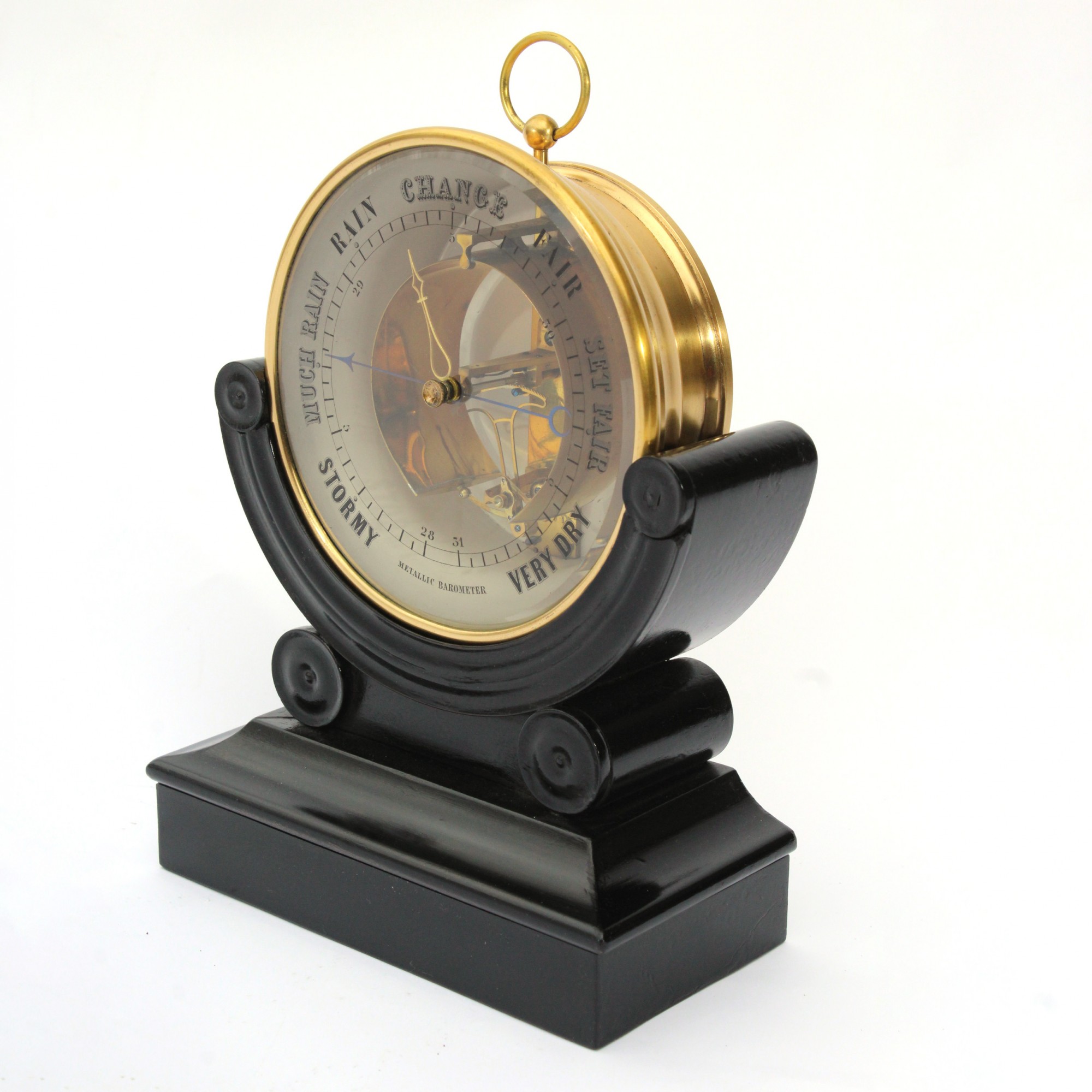 GJX Mechanical Barometer Mechanical Pointer Design Metal Case Barometer Liquid Free Environmental Protection Analog Air Pressure Gauge 01