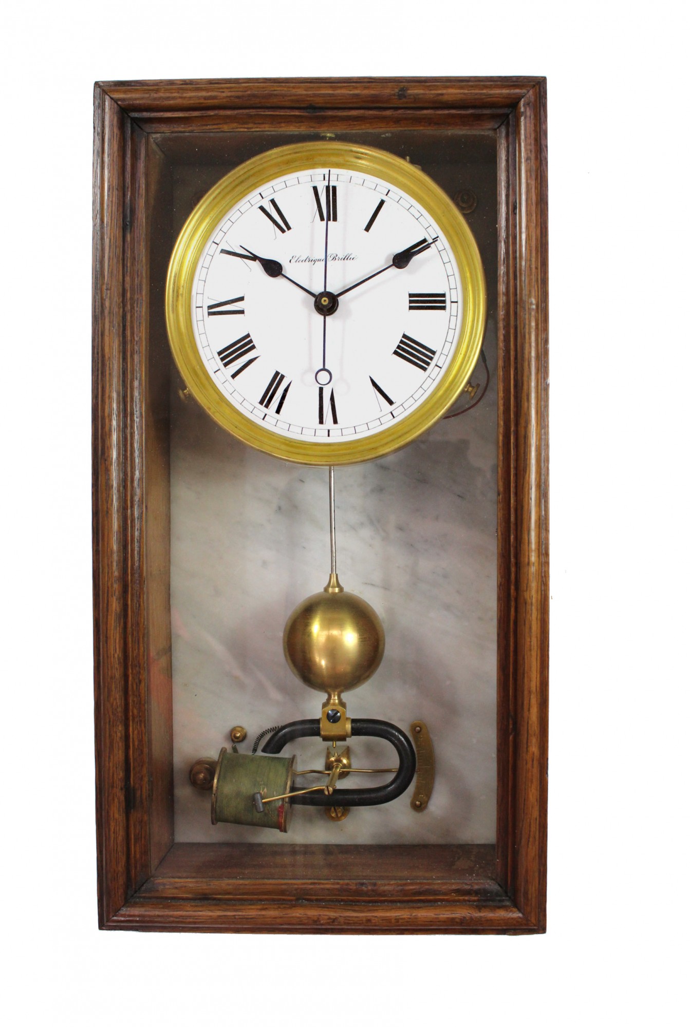 Early C20th wall clock by Brillié Carlton Clocks