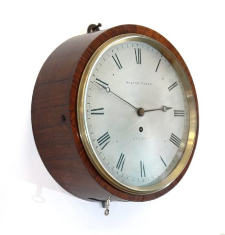 Rosewood drum clock