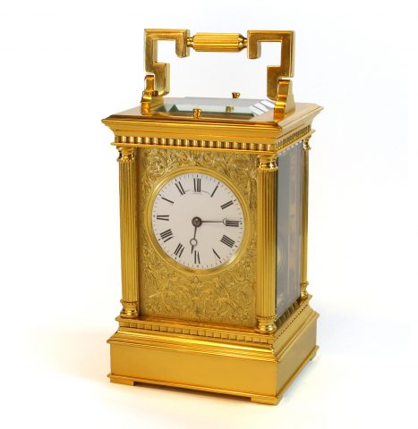 Five-minute-repeating-carriage-clock
