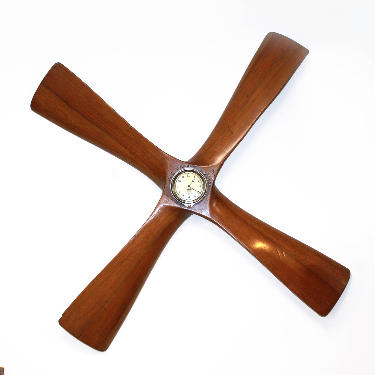 1940s wooden fourblade propeller clock Carlton Clocks