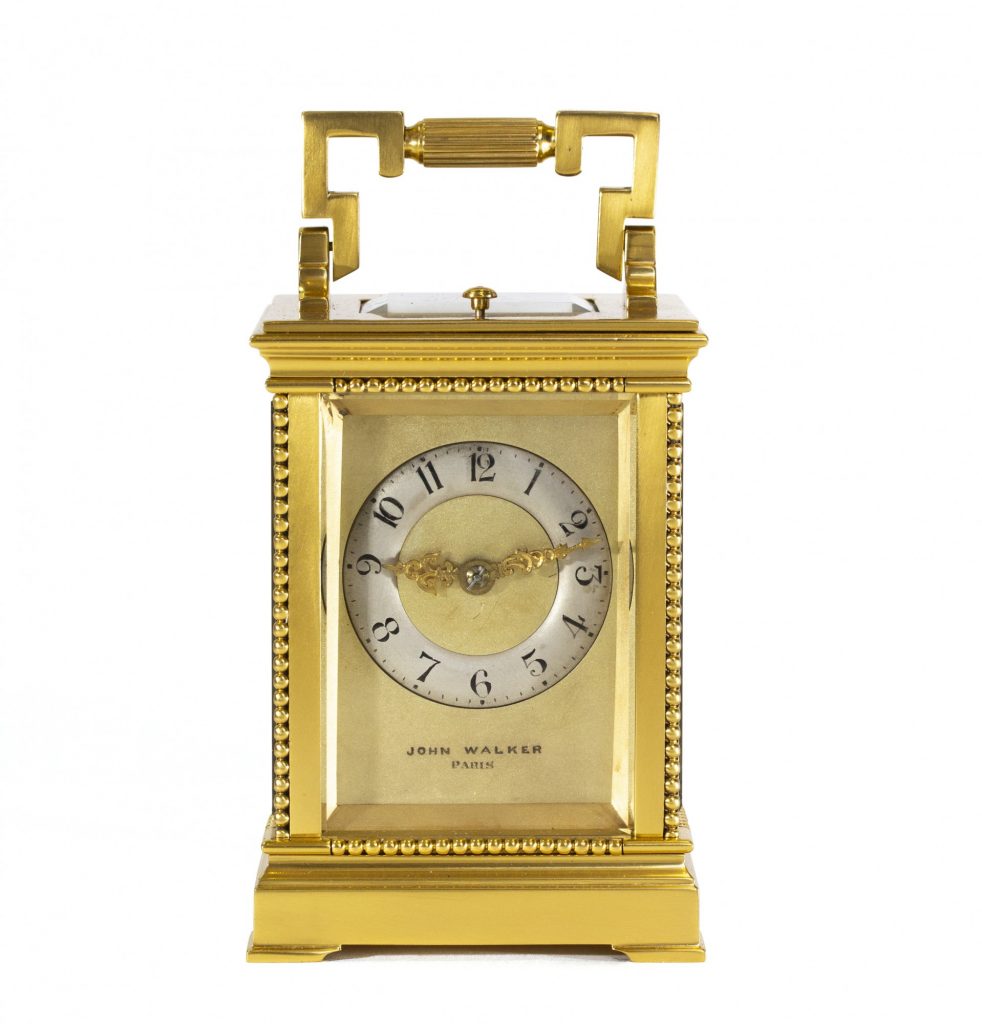 Small Drocourt carriage clock John Walker Carlton Clocks