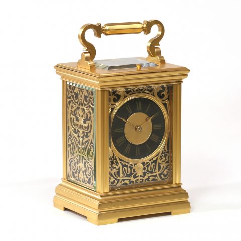 black-gilt-ornate-carriage-clock